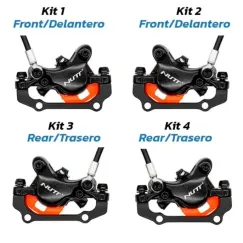 Kit de frein hydraulique noir Y5 Avant R arrière | iMooving