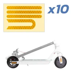 Autocollant réfléchissant doré pour trottinette | iMooving