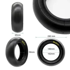 Pneu Tubeless radial 100/55 R6.5” Slick [PMT] | iMooving
