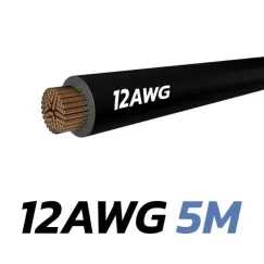 Câble noir 12 AWG, 5M | iMooving