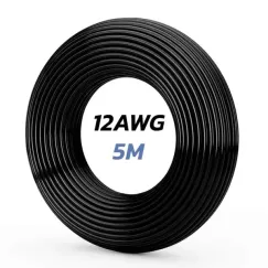 Câble noir 12 AWG, 5M | iMooving