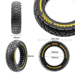 Pneu plein ultra-léger offroad 10x2, 5/B44 | iMooving