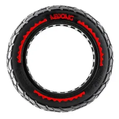 Pneu plein ultraléger Offroad 10x2, 5/B44, rouge | iMooving
