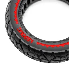 Pneu plein ultraléger Offroad 10x2, 5/B44, rouge | iMooving