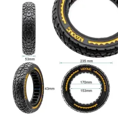 Pneu plein ultra-léger offroad 10x2, 125-6 | iMooving