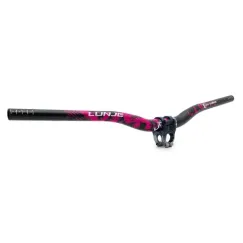 Guidon de 720mm avec élévation 25mm noir-rose | iMooving