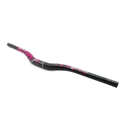 Guidon de 720mm avec élévation 25mm noir-rose | iMooving