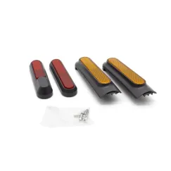 Catadioptrique noir avec réflecteur jaune/rouge | iMooving