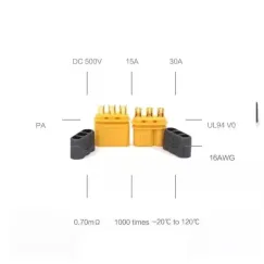 Connecteur MR30 Amass avec protecteur, 5M/5F | iMooving