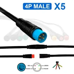 Connecteur étanche 8mm 4...