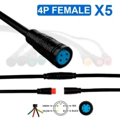 Connecteur étanche 8mm 4...