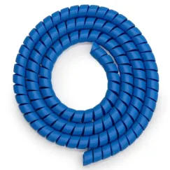 Gaine protége câbles bleu -...