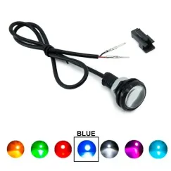 LED eagle eye bleu 12V - 1pc