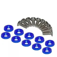 Rondelle JDM bleue avec vis M6x16, 10 pcs. | iMooving