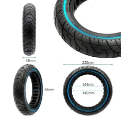 Pneu plein ultraléger avec ligne bleue 9, 2x2-6, | iMooving