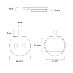 CT004 plaquettes [Ewheel], 2 jeux | iMooving
