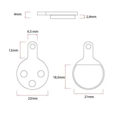 CT009 plaquettes [Ewheel], 2 jeux | iMooving