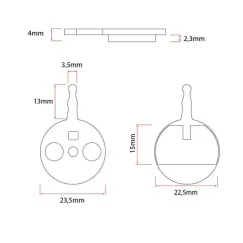 CT010 plaquettes [Ewheel], 2 jeux | iMooving