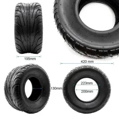 PneuTubeless 18x9, 5-8 / 225/55-8 [Feiben] | iMooving