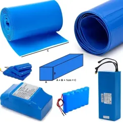 Gaine thermorétractable bleu 200mm 10M | iMooving