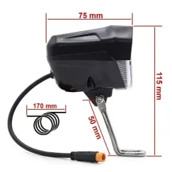 Phare LED avec klaxon noir 12-72v avec | iMooving