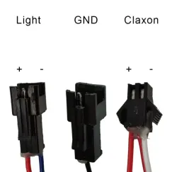 Phare led avec klaxon 36V-60V avec connecteur SM | iMooving