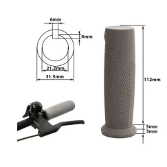 Poignées en silicone gris pour Ninebot série F | iMooving