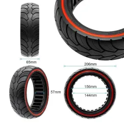 Pneu plein ultraléger 8x2, 5-6, 1/B58, ligne | iMooving