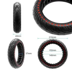 Pneu plein ultraléger 8, 5x2-6, 1/B34, points | iMooving