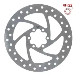 Disque de frein 120mm 6H...