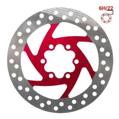 Disque de frein 120mm 6H rouge