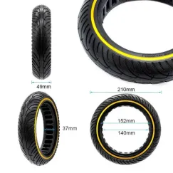 Pneu plein ultraléger 8, 5x2-6, 1/B34, ligne | iMooving