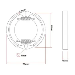 Plaquettes de frein à tambour pour Mi3 lite/Mi4 | iMooving