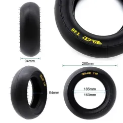Pneu tubeless radial T40 Slick 90/65R6, 5 [PMT] | iMooving