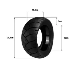 Pneu 100/55-6.5 tubeless gel anti crevaison | iMooving