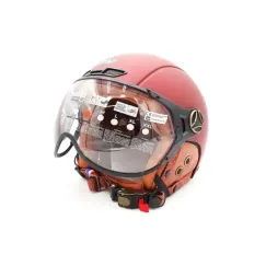 Casque JET bordeaux mat (taille XS à XXL) | iMooving