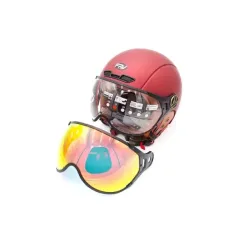 Casque JET bordeaux mat (taille XS à XXL) | iMooving