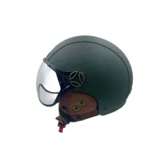 Casque JET vert mat caméléon (taille XS à XXL) | iMooving