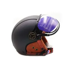 Casque JET vert mat caméléon (taille XS à XXL) | iMooving