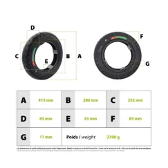 Pneu Scooter 3.50-10 Tubeless | iMooving