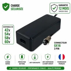 Chargeur GX16 3 Pin pour...
