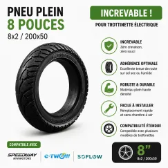 Pneu Plein 8x2 / 200x50...
