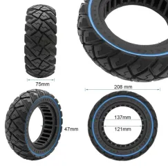 Pneu plein off-road 9x3-5, 5 bleu | iMooving
