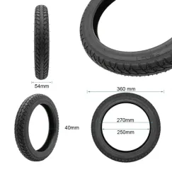 Pneu tubeless route urbaine 14x2, 125 (57-254) | iMooving