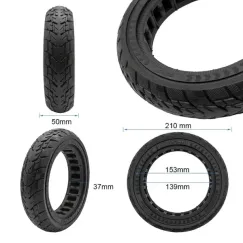 Pneu pleine off-road 8, 5x2 (50/75-6, 1) noir | iMooving