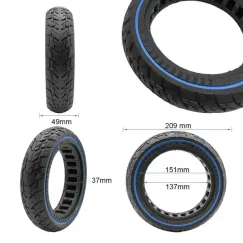 Pneu pleine off-road 8, 5x2 (50/75-6, 1) bleu | iMooving
