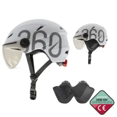 GLOOB Urbain, Bianco/Gris, Oreillettes Amovibles | iMooving