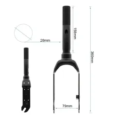 Fourche avant du E2 Pro E