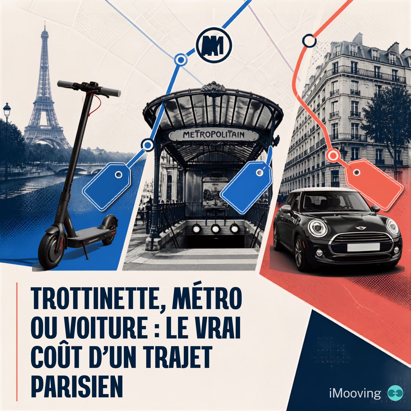 Trottinette, métro ou voiture : le vrai coût d’un trajet parisien